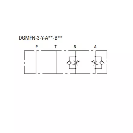2-VASTUSVASTAVENTTIILI PALAAVAN SÄÄTÖ CETOP 3 / NS6 - Väliasenteiset virtauksensäätöventtiilit - 45196 - 2